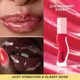 GISOU Honey Infused Hydrating Lip Oil-Strawberry Sorbet  8ml/0.27 fl.oz.